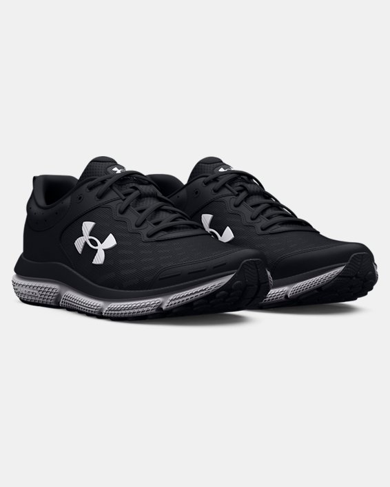 Women's UA Charged Assert 10 Wide (D)  Running Shoes, Black, pdpMainDesktop image number 3